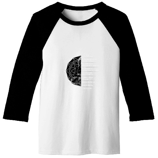 Positive Affirmation Mantra Buddha Baseball Tees