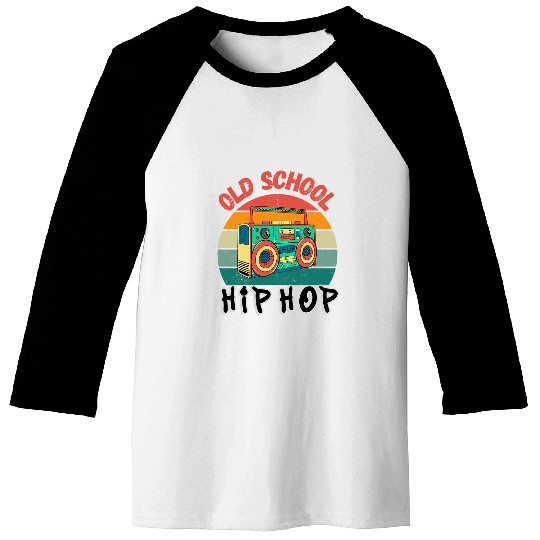 vintages Retro Old School Hip Hop 80s 90s Cassette Music Baseball Tees