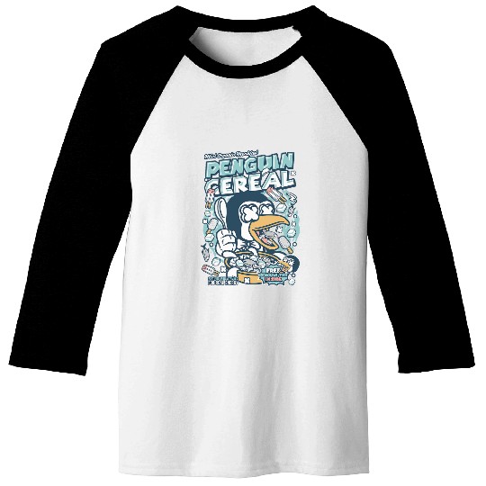 Penguin Pet Cereal Baseball Tees