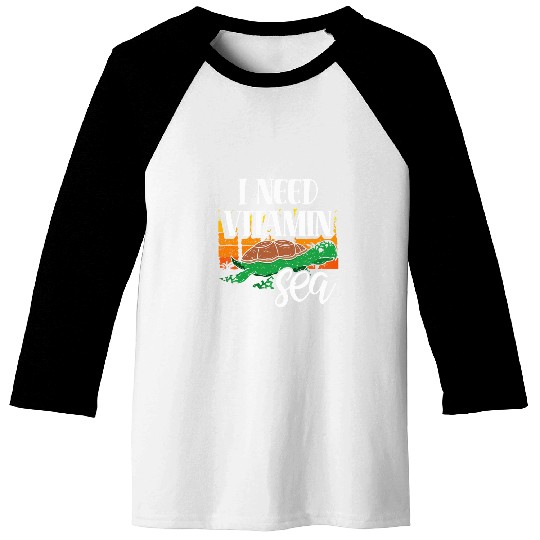 Turtle Pet I Need Vitamin Sea Turtle 2 Baseball Tees