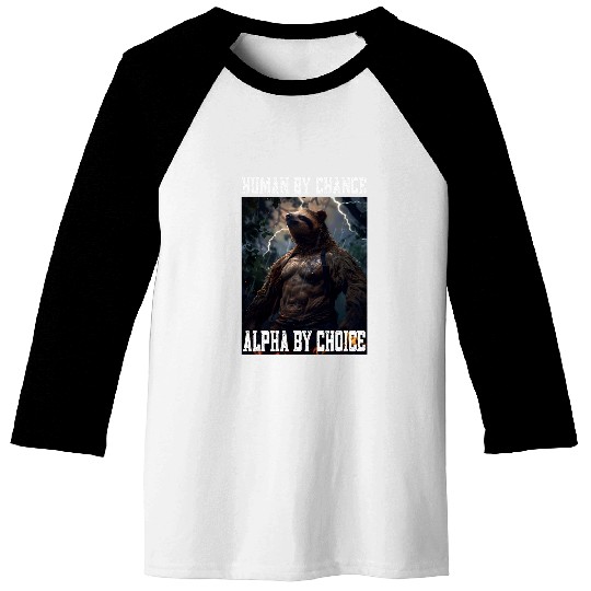 Sloth Pet Alpha Sloth Cringey Meme Funny Cringe Animal Baseball Tees