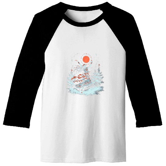 Van Gogh Style Winter Solstice Christmas Dance Fashion 3 Baseball Tees