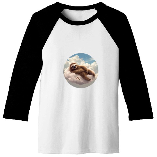 Sloth Pet Chill Nature Joyful Sloth Contented Design for Men and Women Baseball Tees