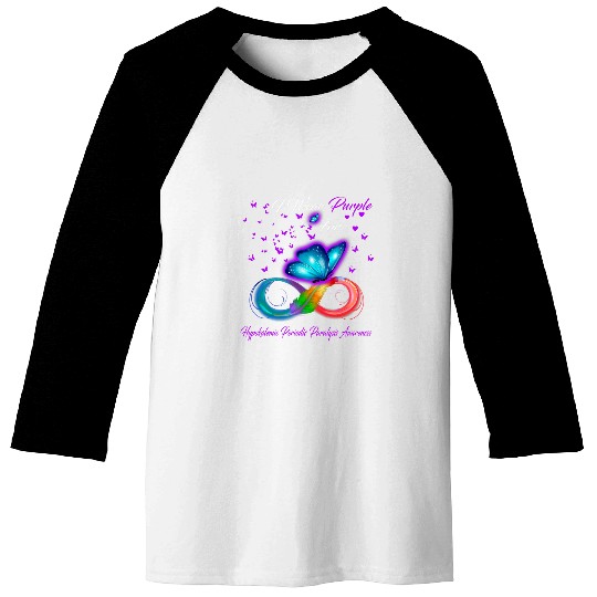 I Wear Purple For Hypokalemic Periodic Paralysis Awareness Baseball Tees
