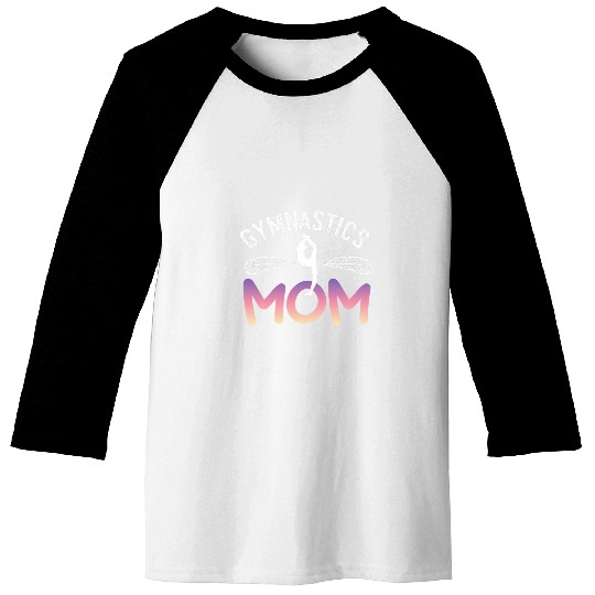 Womens Gymnastics Mom Acrobatics Dance Tumbling Mothers Day Baseball Tees