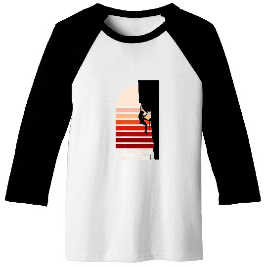 Climbing Climber Mt. Zion Climb Baseball Tees