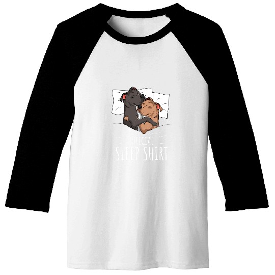 Discover Dog Staffordshire Official Sleep Staffordshire Bull Terrier Dog Baseball Tees