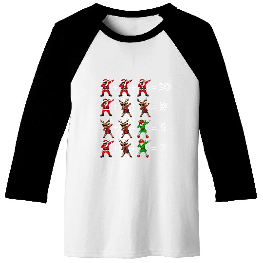 Christmas Math Quiz Math Teacher Christmas Tee Baseball Tees