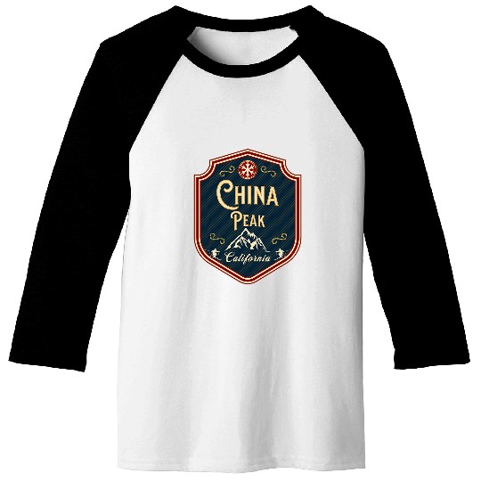 Skiing Ski China Peak californiasski and snowboarding United states Baseball Tees