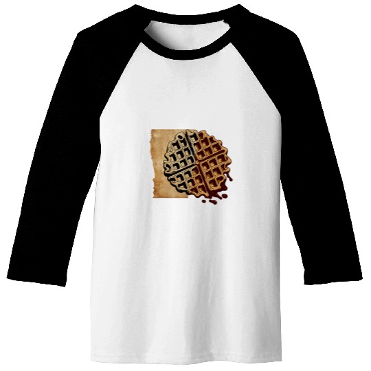 Artsy Waffle Design Food Hobby Chef Gourmet Baseball Tees