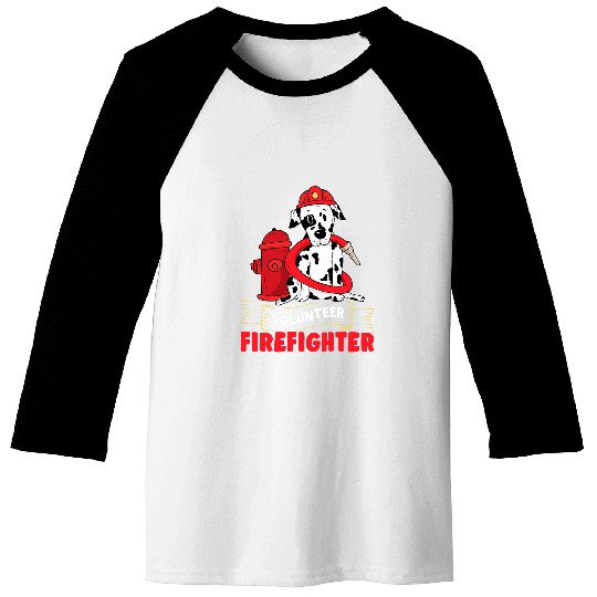 Fireman Firefighter Volunteer Firefighter For Kids Firemen Baseball Tees