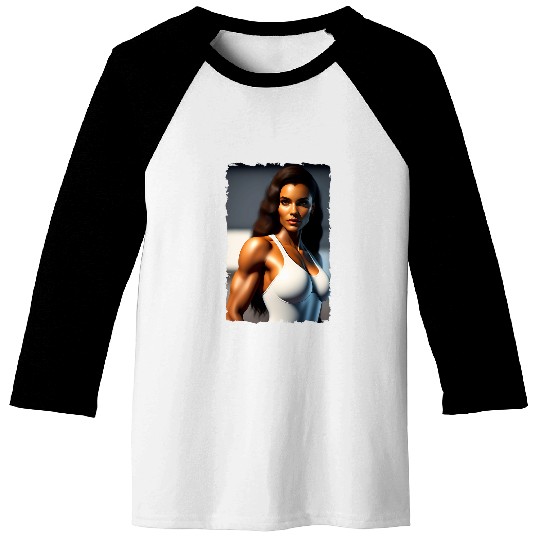 Beautiful Mediterranean Brunette 2My Fantasy Fitness Wife Baseball Tees