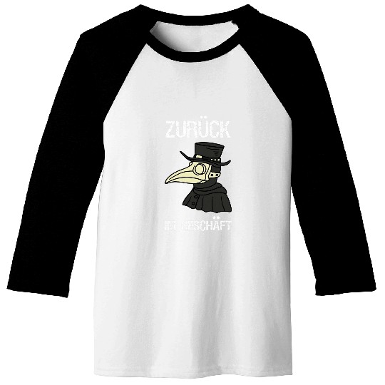 Back in Shop Plague Doctor Steampunk Gothic Baseball Tees
