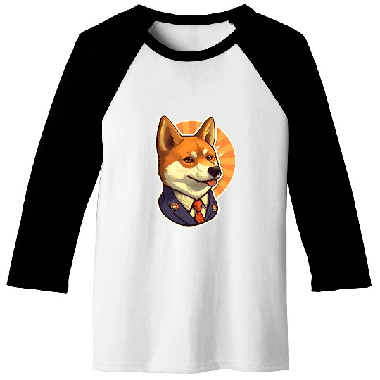 Adorable Advocacy Shiba Inus Political Persona Baseball Tees