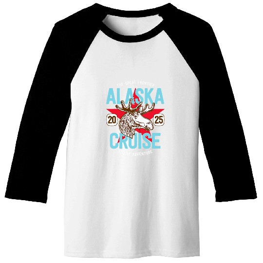 Alaskan Moose Matching Family Group Alaska Cruise 2025 Baseball Tees