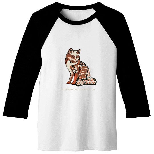californias Contra Costa County Tribal Fox Native American Baseball Tees