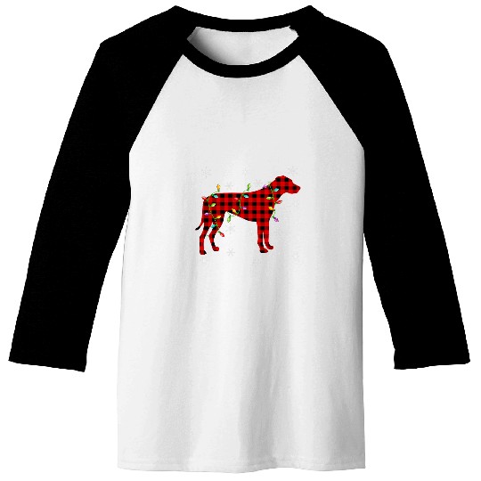 buffalo plaids Matching Rhodesian Ridgeback Christmas Pajama Baseball Tees