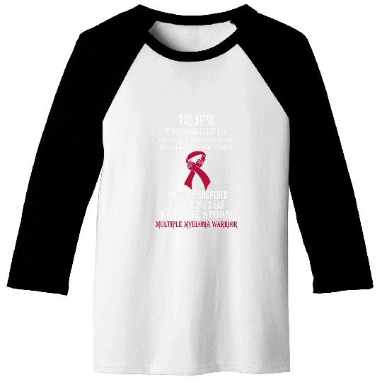 I Am The Storm Multiple Myeloma Awareness Warrior Baseball Tees