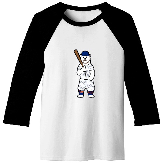 Baseball Polar Bear Pete Baseball Tees