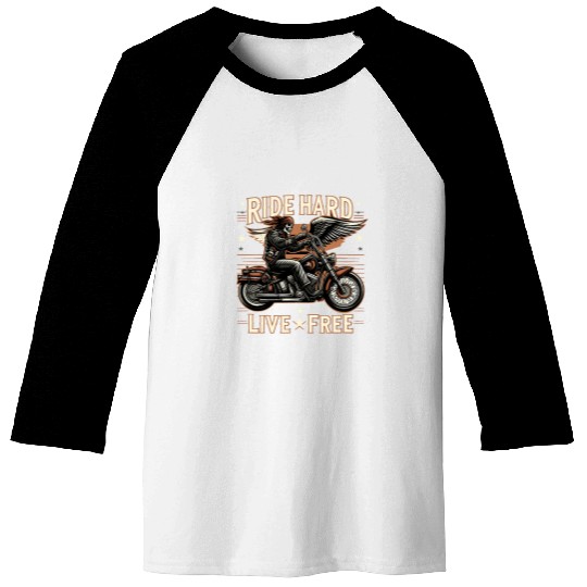 Biker Motorcycle Real Bikers Real Brotherhood Baseball Tees