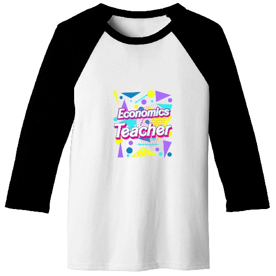 Economics Teacher Retro vintages Happy First Day Of School Baseball Tees