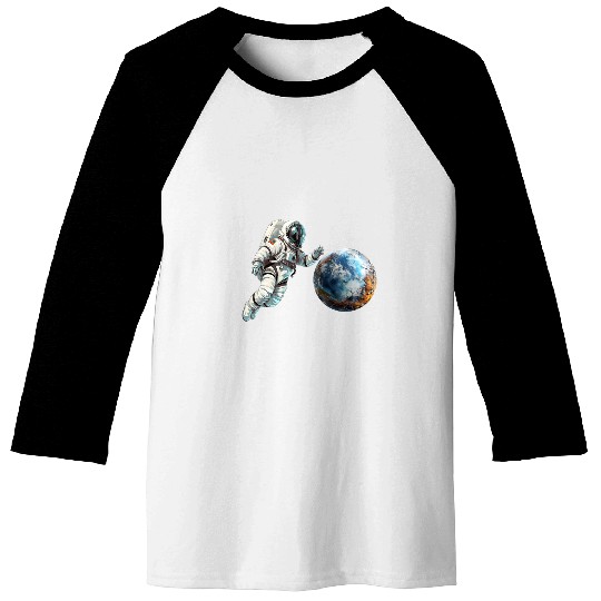 Astronaut Earth Baseball Tees