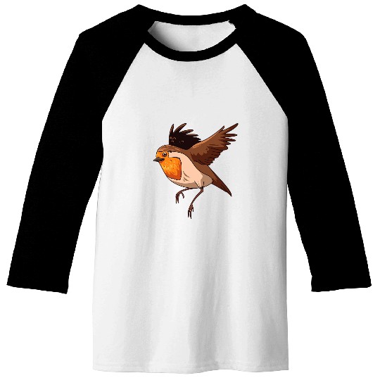 Robin Bird Funny Cute Birds Animal Lover Graphic Baseball Tees