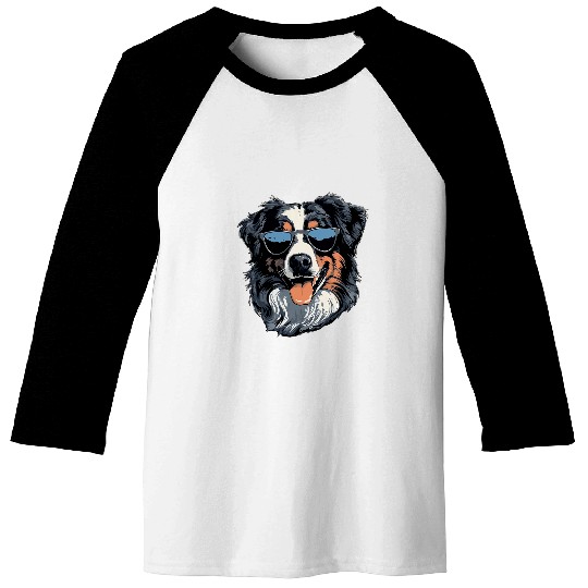 Australian Shepherd Sunglasses Aussie Baseball Tees