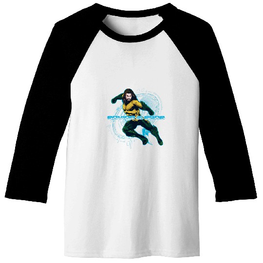 Aquaman Movie Savior of the Seas Punch Baseball Tees