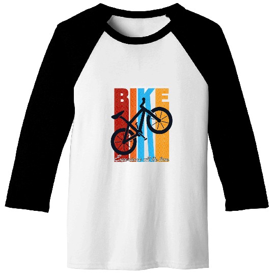 Experience All The Time Funny vintages Bike Cycling Baseball Tees