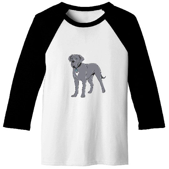 Cane Corso Grey Blue Eyes Baseball Tees