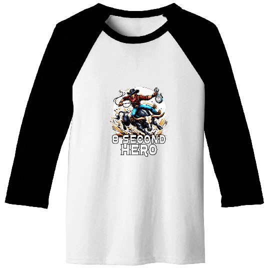 Cowboy Rodeo Bull Riding Livestock Show Farmer Cattle 210 Baseball Tees