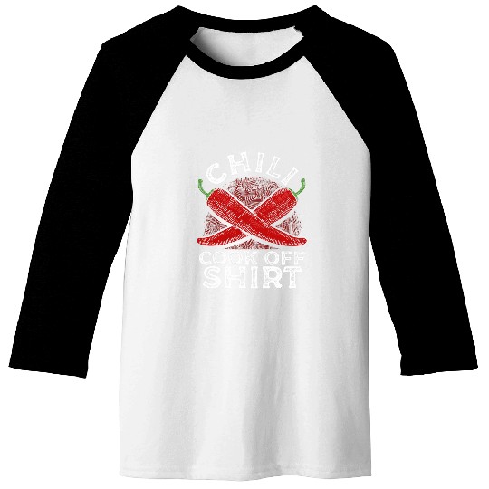 Chili Cook Off Squad Red Pepper Spicy Food Contest Chef Cook Baseball Tees