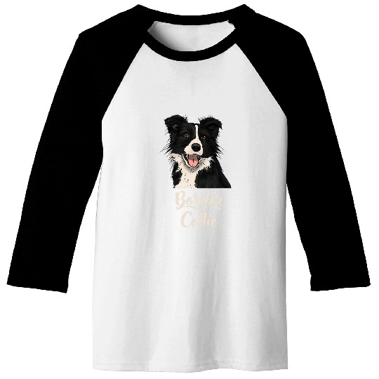 Border Collie Dog Dog Mum Mummy Lady Girl Baseball Tees