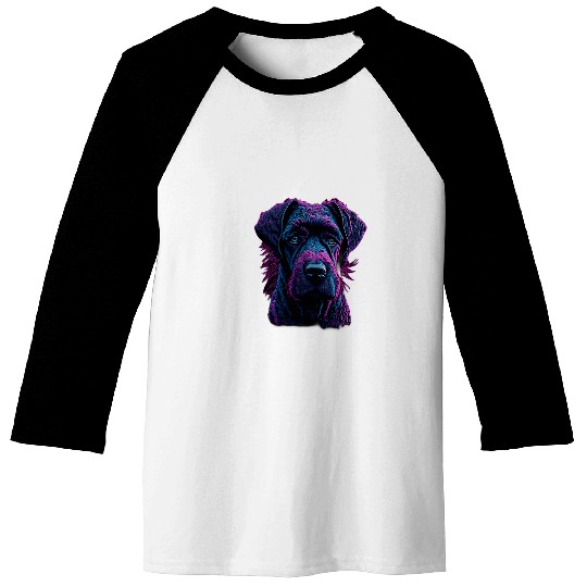 Giant Schnauzer Dog Colorful Dog Breed Design Baseball Tees
