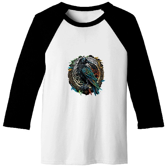 Lacrosse Gift Odins Raven Viking Midgard Thor Walhalla Baseball Tees