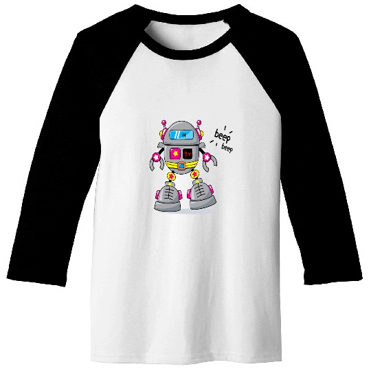 Robots Rule vintages Retro Robot Toy Robotics Engineering 24 Baseball Tees