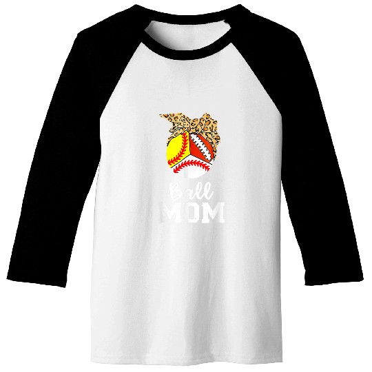 Leopard Softball Mom Softball Game Day Vibes Mothers Day 2 Baseball Tees