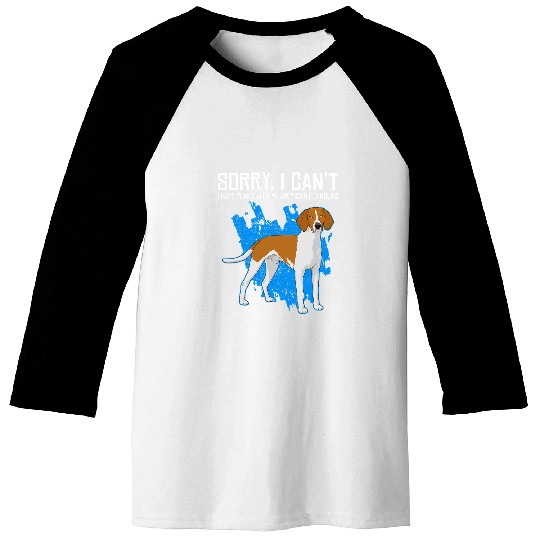 I Have Plans American Foxhound Funny Dog Owner Pet Lover Baseball Tees