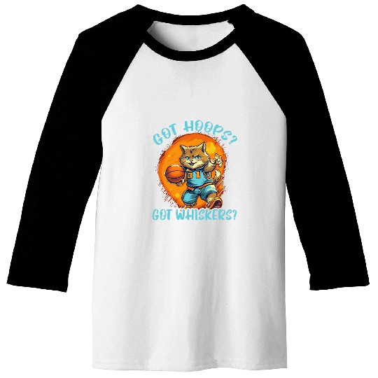 Basketball Cat Basketball Player Kitty I Love Basketball 4 Baseball Tees