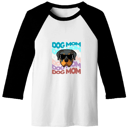 Dog Rottweiler Retro vintages Rottweiler Dog Mom Cool Sunglasses Baseball Tees