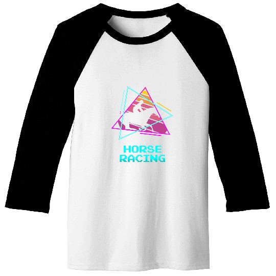 Retro vintages Classic Horse Racing Equestrian Baseball Tees