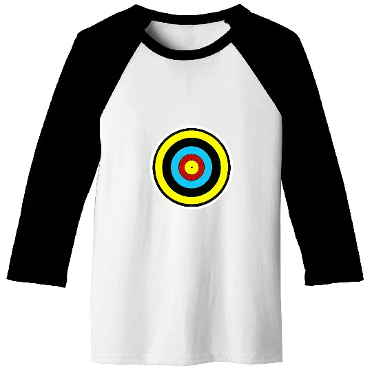 Funny Archery Target Baseball Tees