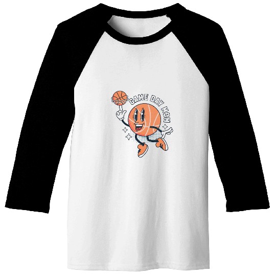 Basketball Game Day Mom Basketball Sports Player Mom Hoops Baseball Tees
