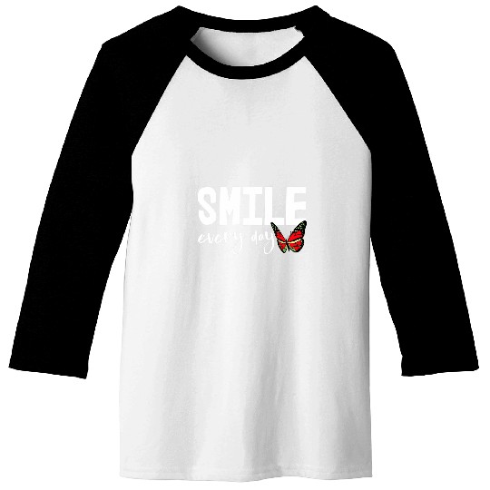 Smile Everyday Tee  s Monarch Butterfly Love Tees Women Baseball Tees