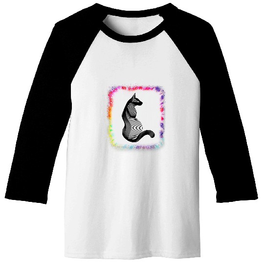 Cat Daddy Mommy Boy Girl Funny Tie Dye Bleached 21 Baseball Tees