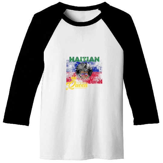 Caribbean Island 1804 Haiti National Flag Art Haitian Queen Baseball Tees