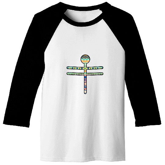 Mens Minimalist Indian Tribal Print Native American Dragonfly Bug Baseball Tees