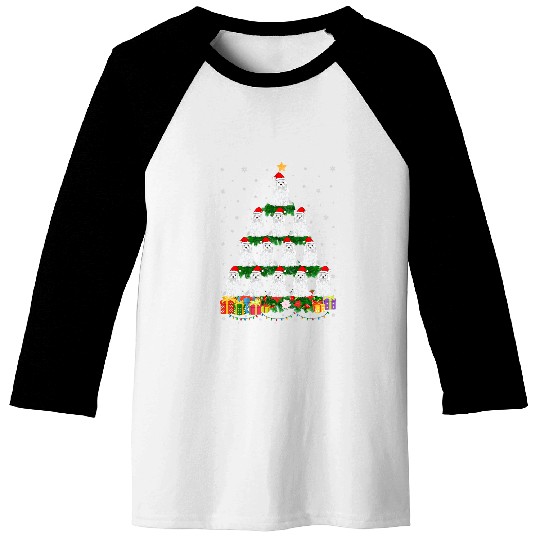 Dog Maltese Xmas Outfit for Maltese Dog Lovers Ugly Christmas Sweater Baseball Tees
