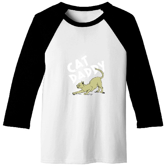 Cat Daddy Funny Cute Street Art Graffiti Spray vintages 22 Baseball Tees